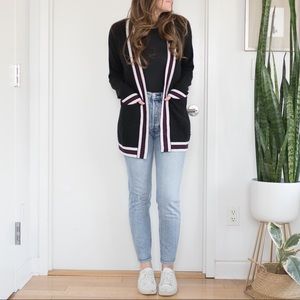 AQUA Cashmere Sporty Cardigan